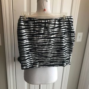 Forever 21 Zebra Print Mini Skirt